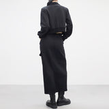 hitch string long skirt