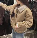 Full Wool Lining Fur Collar Mustang Blouson Jumper