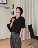 Slap V-neck half t-shirt