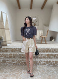 Delienne Ribbon Puff T-Shirt
