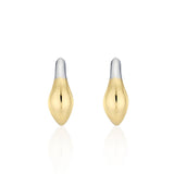 H-Subuni Silver (C) Gradient One-Touch Earrings