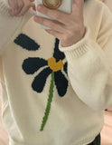 Ikind flower round knit