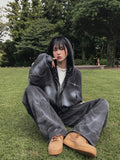 Over Spray Crop Hood Zip-Up