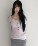 Curren Lace Ribbed Sleeveless