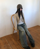 Enon Brush Wide Denim Pants