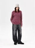 WASHED STRIPE KNIT