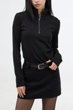 Aini half zip-up turtleneck