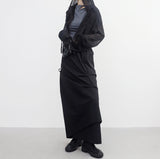 Seleun String Shirring Long Skirt