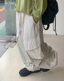 [unisex] Ruku String Banding Balloon Cargo Wide Pants