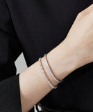 Essence Silver Shine Point Tennis Bracelet