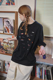Dino Stitch Embroidered Short Sleeve Tee