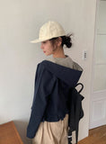 Ryukon Check Frill Short Jacket