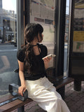 Bamo Pintuck Wide Cotton Pants