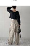 Stopper Cotton Balloon Wide Pants