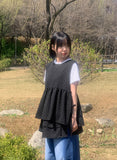 [BAONHAUS] Value Dot Ribbon Vest