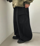Bemolt Cotton Banding Cargo Balloon Wide Pants