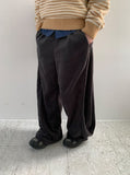 Titz Fleece Slit Banding Wide Pants