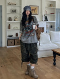 Military Layered Strap Bermuda Pants