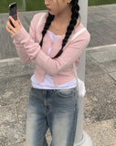 Atu Pastel Button Knit Cardigan