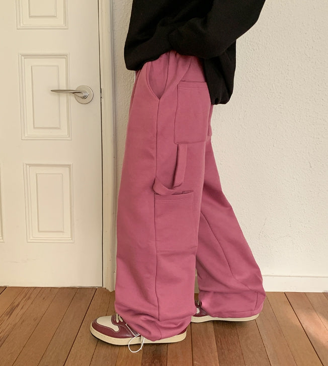 【BAON】Bulkin brushed banding painter strap pants BAON (バオン) - バルキン起毛バンディングペインターストラップ