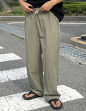Bead Nylon String Wide Pants