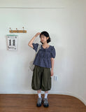 [unisex] Pobelly Banding Cargo Bermuda Pants