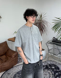 Meso Pocket Henley Neck T-Shirt