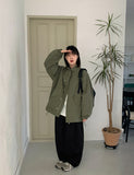 [unisex] Chute pocket two-way field jacket