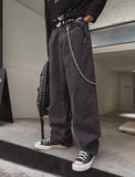 Carry Of Back Lettering Denim Pants