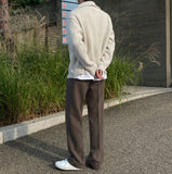Leon high-neck zip-up cardigan
