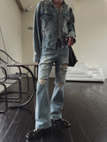 Savage damage flare bootcut pants
