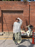 Zevner Banding Nylon Wide Pants