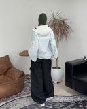 Tena Cap Hood High-Neck Wind Jacket