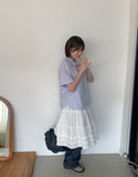 Jedind Frill Banding Midi Skirt
