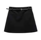 Romel Belt Mini Skirt