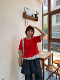 [BAONHAUS] Mecca Summer Denim Layered Skirt Pants