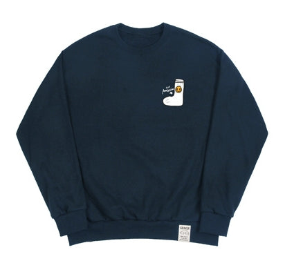 [GRAVER]★SOCKS DRAWING SMILE LOGO SWEATSHIRT GRAVER(グレーバー) - ソックスドローイングスマイルロゴ