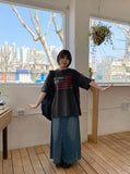 [unisex] Shihiru Printing Over Short Sleeve Tee