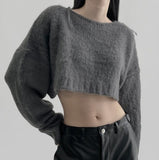 Leafia Cropped Knitwear