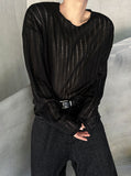 Akubi Summer Sleeve Ribbed Knit