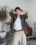 Rica Stripe Half Shirt