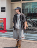 Flow Pigment Washing Short Sleeve Shirt