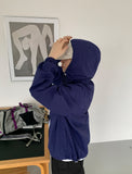 [unisex] Puku Two Way String Hood Wind Jacket