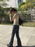 Merlin Washing Denim Bootcut Pants