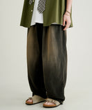 Cozy Slub Denim Banding Pants