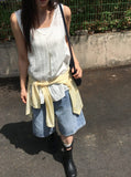 Kahina Layered Frill Sleeveless Blouse