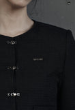 [mnem] buckle tweed jacket