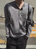Kuro henry-neck long sleeves