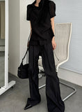 Cross Button Slacks