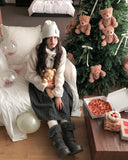 Hug Wool High Neck Short Coat